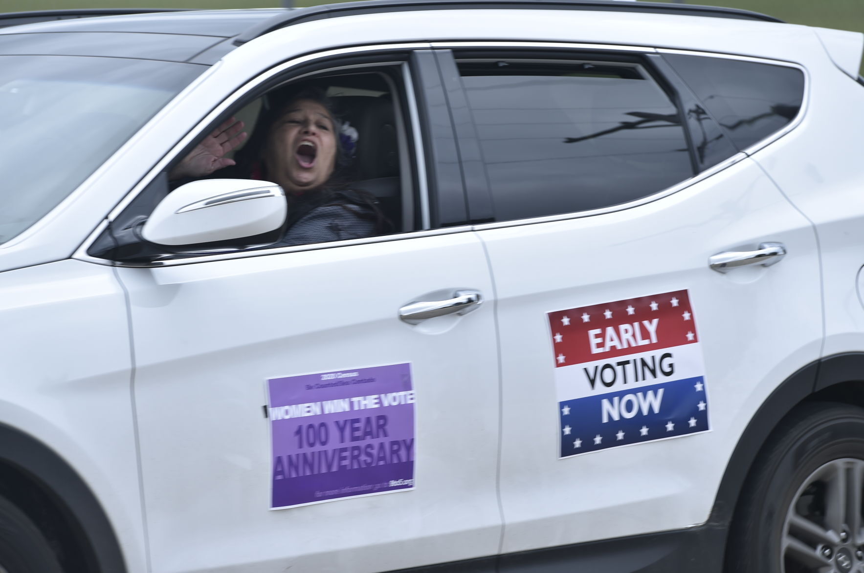 Cheering for voting